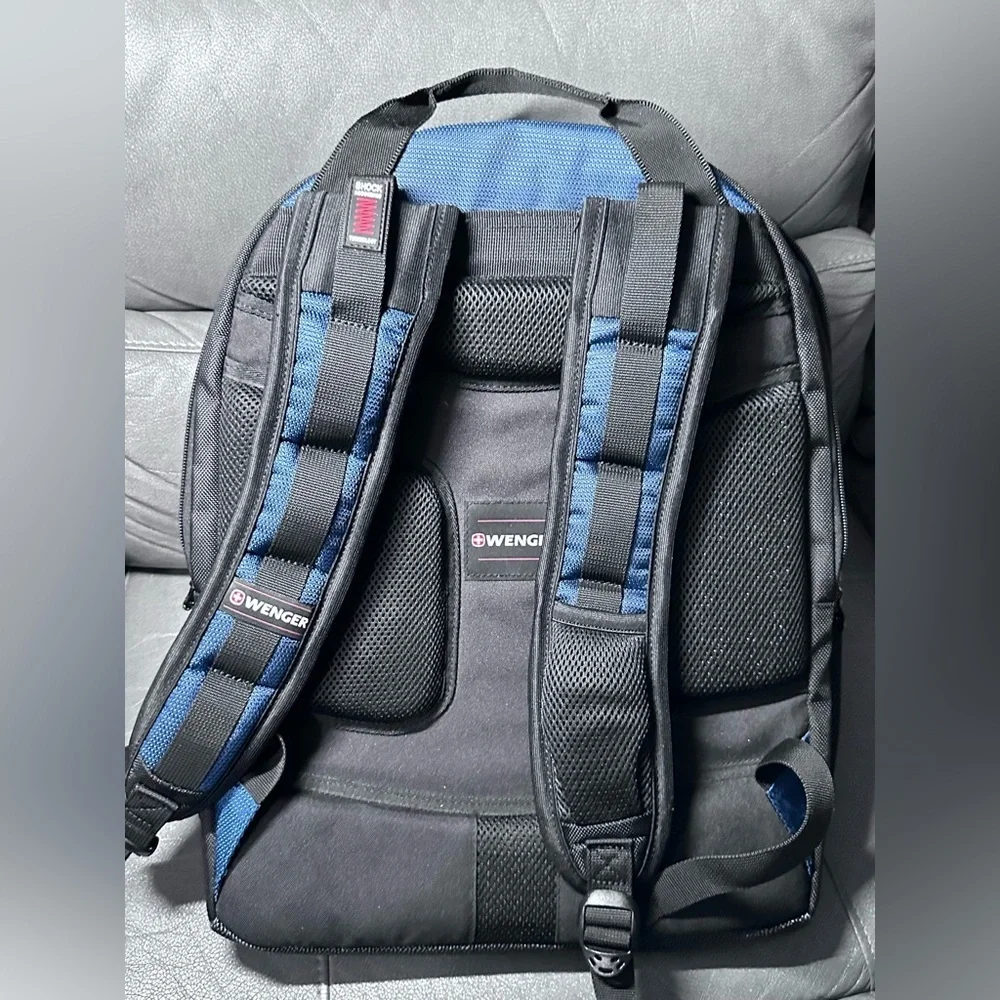 Wenger Ibex Laptop Backpack, Black/Blue